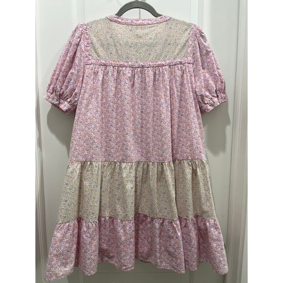 Hyacinth House Tuckernuck Multi Pink Floral Hana Mini Dress Sz S - Picture 9 of 11